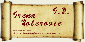 Irena Molerović vizit kartica